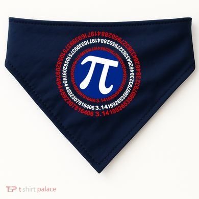 Captain Pi Day 3.14 Superhero USA-Made Doggie Bandana