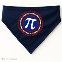 Captain Pi Day 3.14 Superhero USA-Made Doggie Bandana thumb 0
