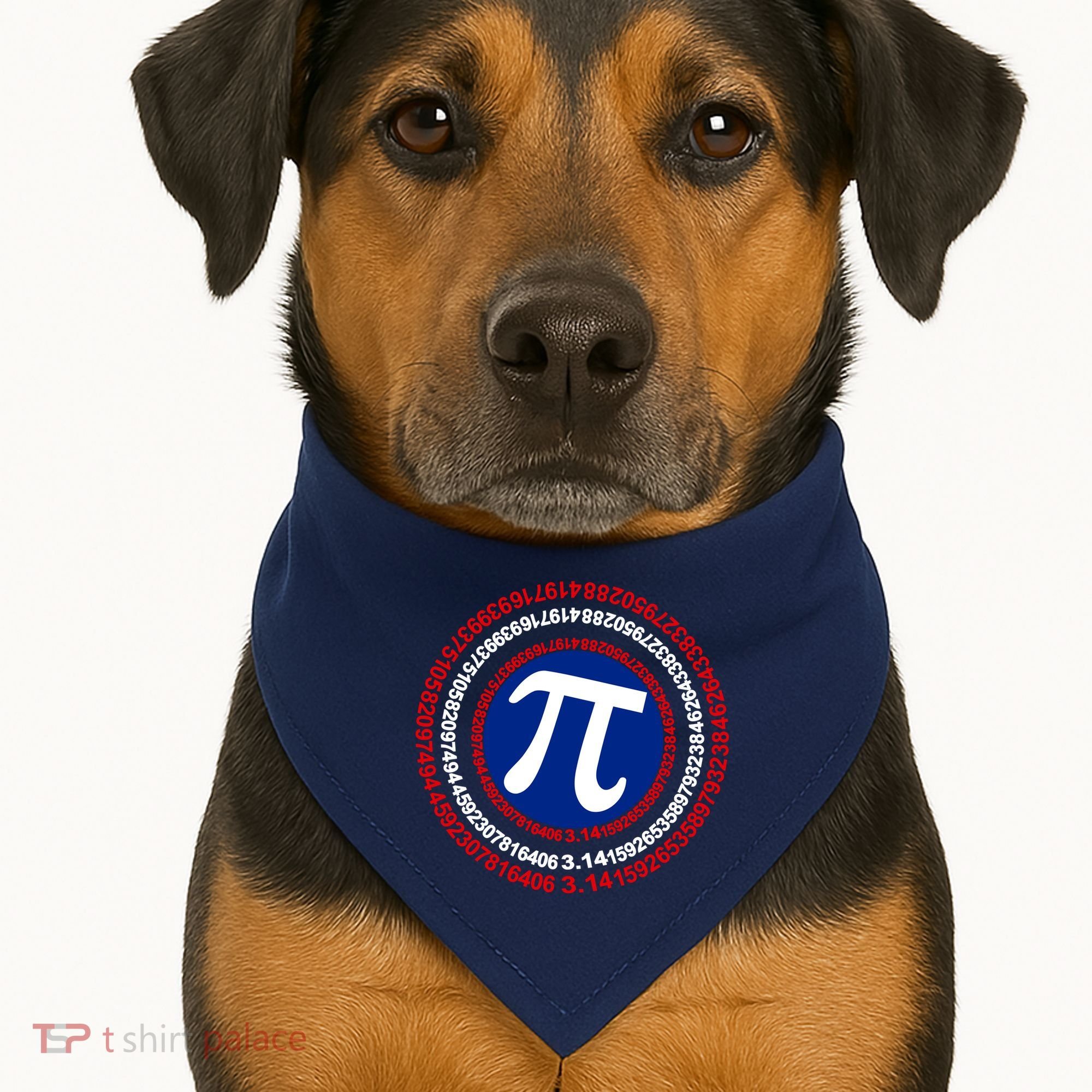 Captain Pi Day 3.14 Superhero USA-Made Doggie Bandana
