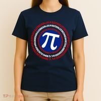 Captain Pi Day 3.14 Superhero T-Shirt thumb 4