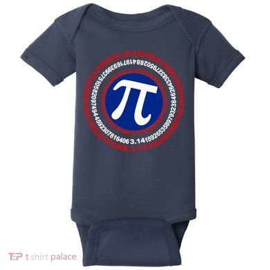 Captain Pi Day 3.14 Superhero Baby Bodysuit