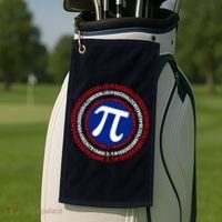 Captain Pi Day 3.14 Superhero Golf Towel thumb 2