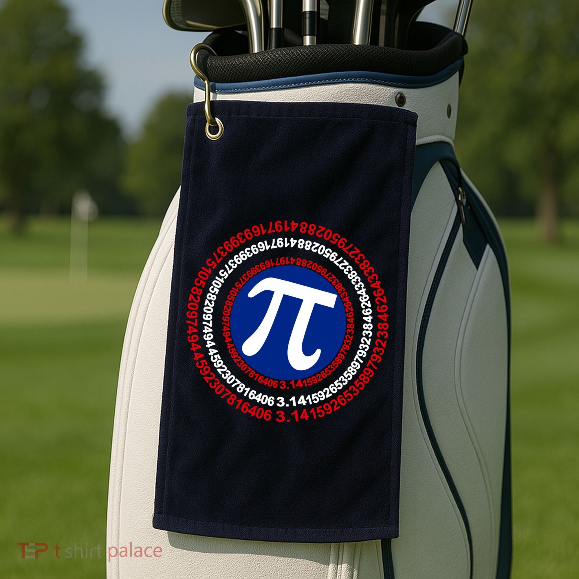 Captain Pi Day 3.14 Superhero Golf Towel