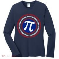 Captain Pi Day 3.14 Superhero Women's Long Sleeve Shirt thumb 0