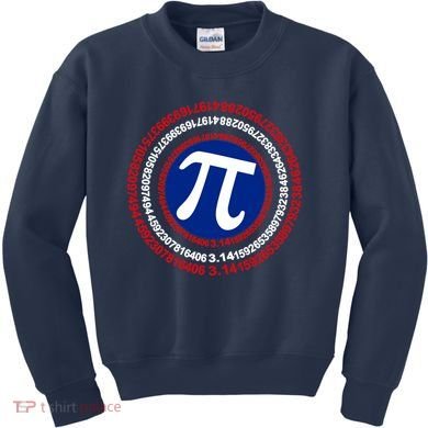 Captain Pi Day 3.14 Superhero Kids Sweatshirt