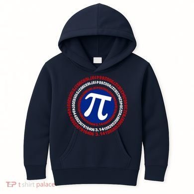 Captain Pi Day 3.14 Superhero Kids Hoodie
