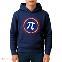 Captain Pi Day 3.14 Superhero Kids Hoodie thumb 4