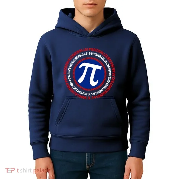 Captain Pi Day 3.14 Superhero Kids Hoodie