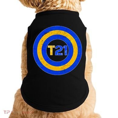 Captain T21 Shield - Down Syndrome Awareness Doggie Tank