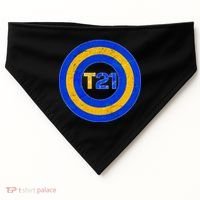 Captain T21 Shield - Down Syndrome Awareness USA-Made Doggie Bandana thumb 0