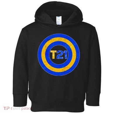 Captain T21 Shield - Down Syndrome Awareness Toddler Hoodie
