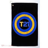 Captain T21 Shield - Down Syndrome Awareness Golf Towel thumb 0