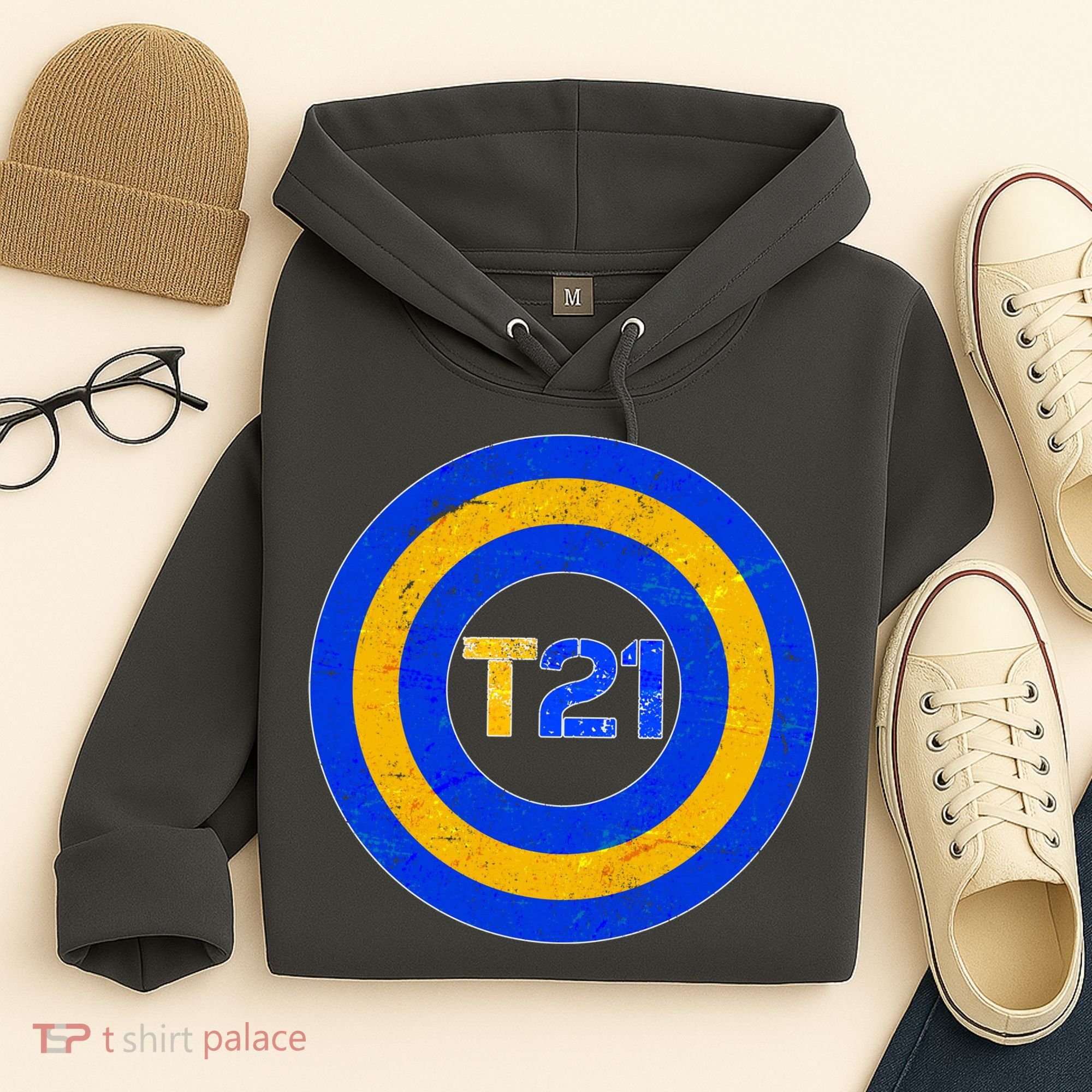 Captain T21 Shield - Down Syndrome Awareness Hoodie