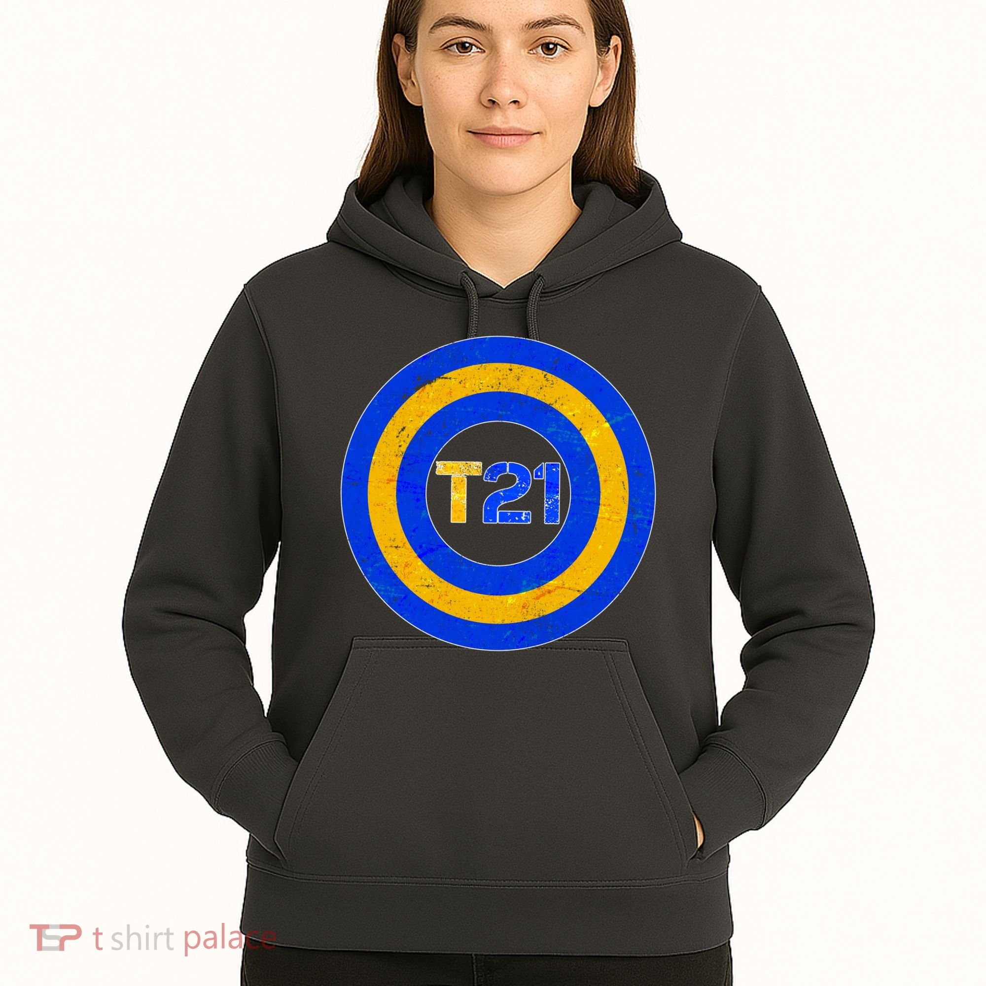 Captain T21 Shield - Down Syndrome Awareness Hoodie