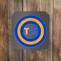 Captain T21 Shield - Down Syndrome Awareness Coaster thumb 0