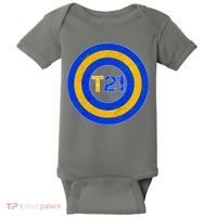 Captain T21 Shield - Down Syndrome Awareness Baby Bodysuit thumb 0