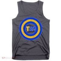Captain T21 Shield - Down Syndrome Awareness Tank Top thumb 0