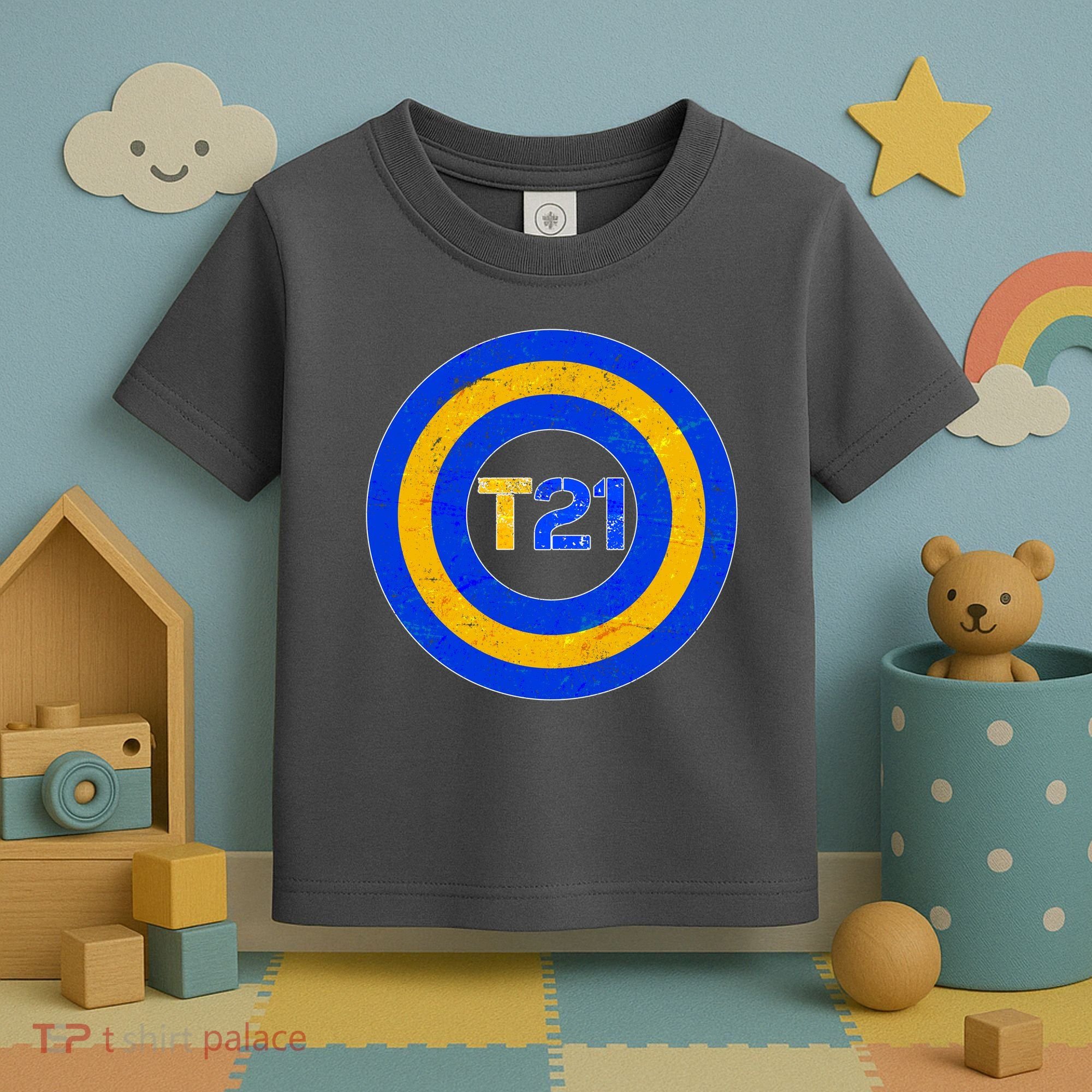 Captain T21 Shield - Down Syndrome Awareness Toddler T-Shirt