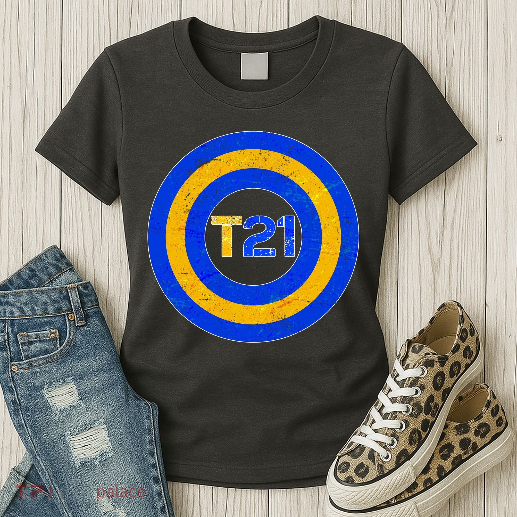 Captain T21 Shield - Down Syndrome Awareness Women's T-Shirt