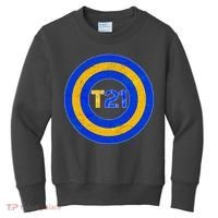 Captain T21 Shield - Down Syndrome Awareness Kids Sweatshirt thumb 0