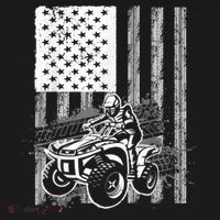 Cool ATV Quad Racing Squad USA Flag 4 Wheeler Backpack thumb 2