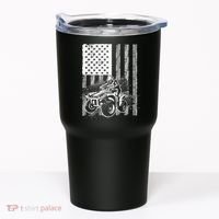 Cool ATV Quad Racing Squad USA Flag 4 Wheeler Tumbler thumb 0