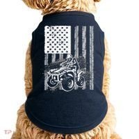 Cool ATV Quad Racing Squad USA Flag 4 Wheeler Doggie Tank thumb 0
