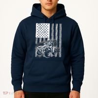 Cool ATV Quad Racing Squad USA Flag 4 Wheeler Hoodie thumb 2