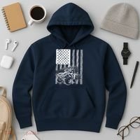 Cool ATV Quad Racing Squad USA Flag 4 Wheeler Hoodie thumb 3