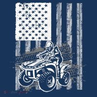 Cool ATV Quad Racing Squad USA Flag 4 Wheeler Sweatshirt thumb 3