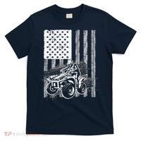 Cool ATV Quad Racing Squad USA Flag 4 Wheeler T-Shirt thumb 0