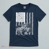 Cool ATV Quad Racing Squad USA Flag 4 Wheeler T-Shirt thumb 5
