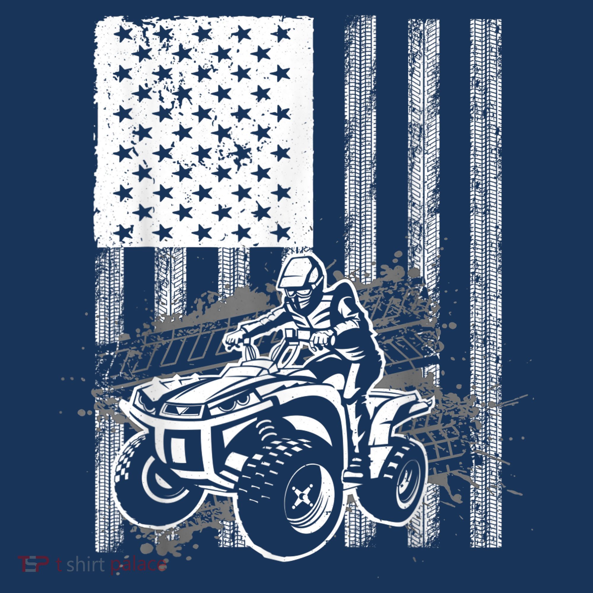 Cool ATV Quad Racing Squad USA Flag 4 Wheeler Women's Tank Top
