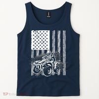 Cool ATV Quad Racing Squad USA Flag 4 Wheeler Tank Top thumb 2