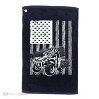 Cool ATV Quad Racing Squad USA Flag 4 Wheeler Golf Towel thumb 0
