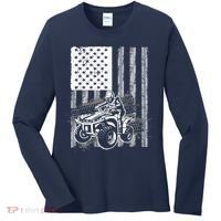 Cool ATV Quad Racing Squad USA Flag 4 Wheeler Women's Long Sleeve Shirt thumb 0