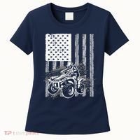 Cool ATV Quad Racing Squad USA Flag 4 Wheeler Women's T-Shirt thumb 0