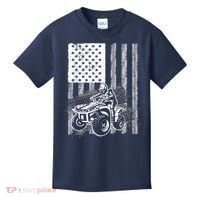 Cool ATV Quad Racing Squad USA Flag 4 Wheeler Kids T-Shirt thumb 0
