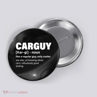 Car Guy Definition Classic Funny Button