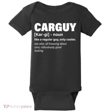 Car Guy Definition Classic Funny Baby Bodysuit