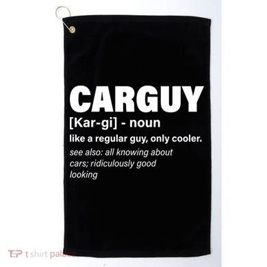 Car Guy Definition Classic Funny Golf Towel