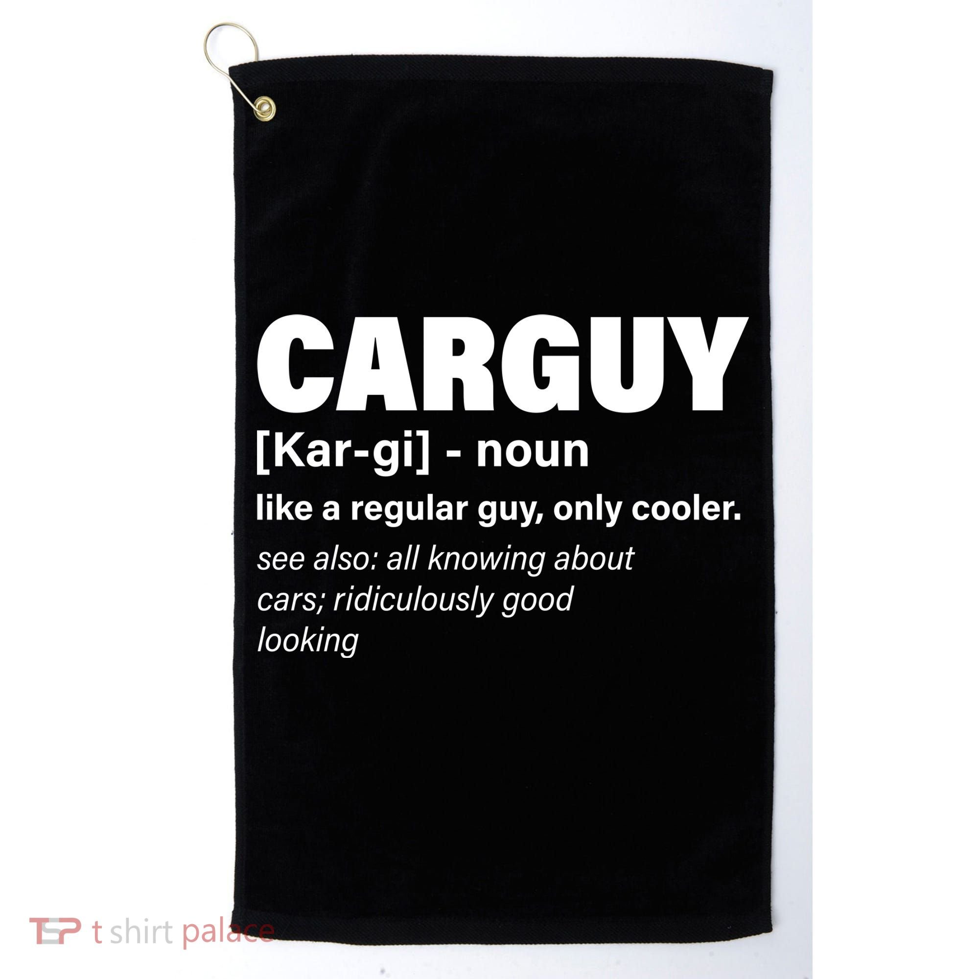 Car Guy Definition Classic Funny Golf Towel