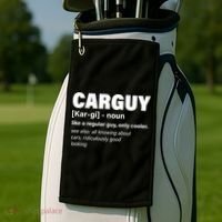Car Guy Definition Classic Funny Golf Towel thumb 2