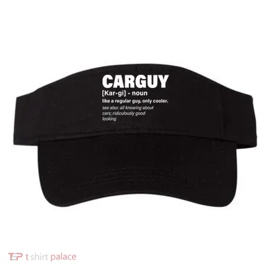Car Guy Definition Classic Funny Visor
