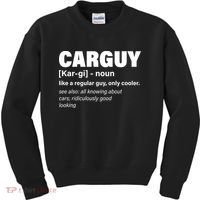 Car Guy Definition Classic Funny Kids Sweatshirt thumb 0