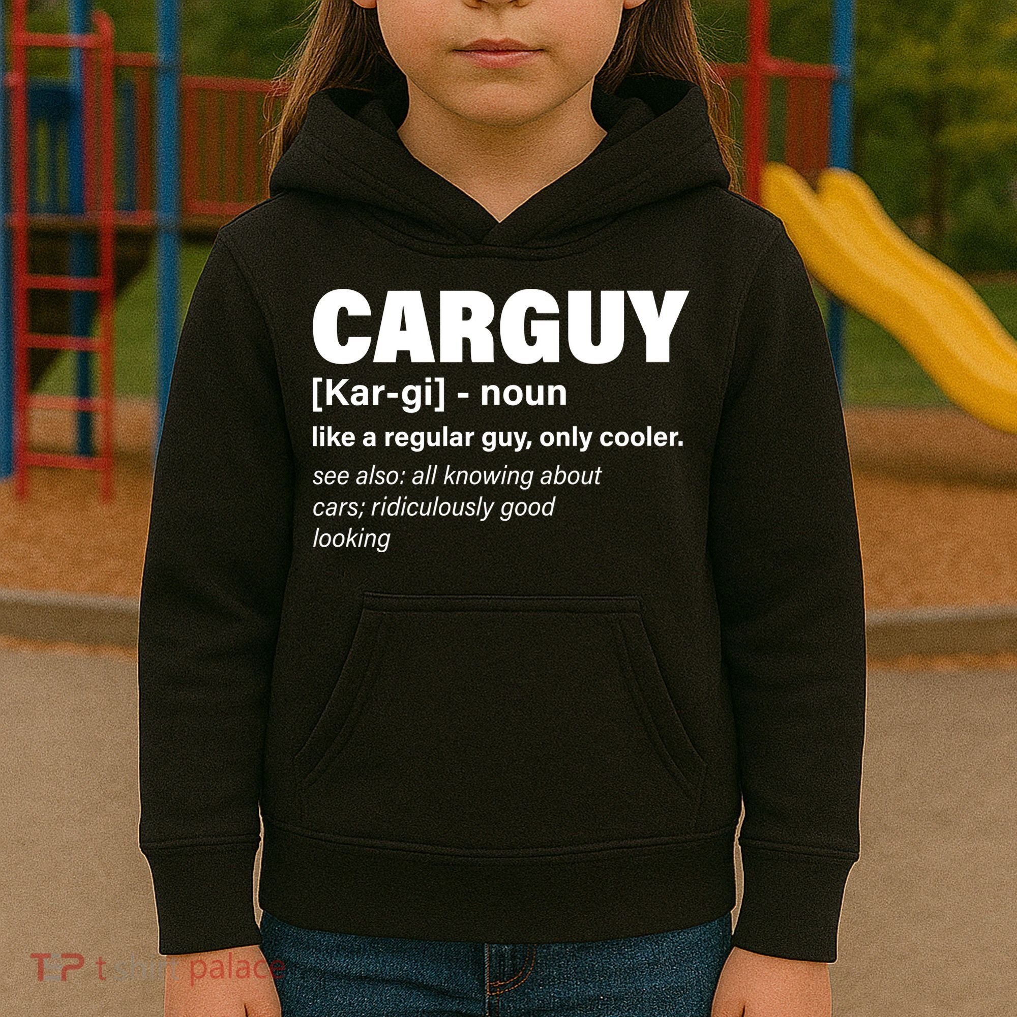 Car Guy Definition Classic Funny Kids Hoodie