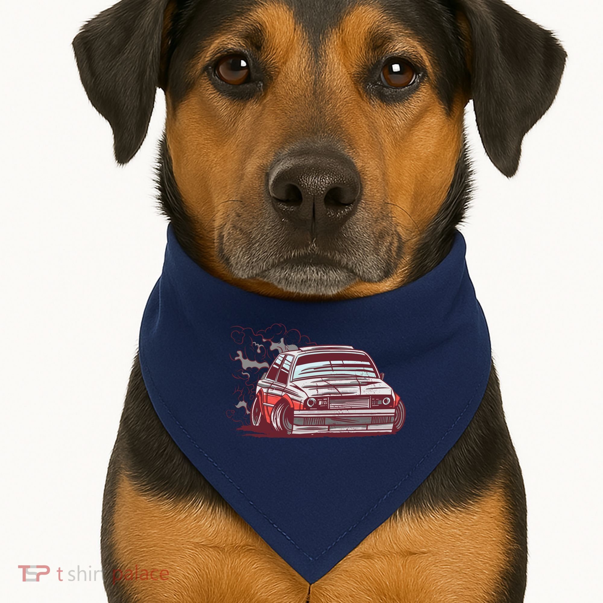 Car Motorsport Drifting USA-Made Doggie Bandana