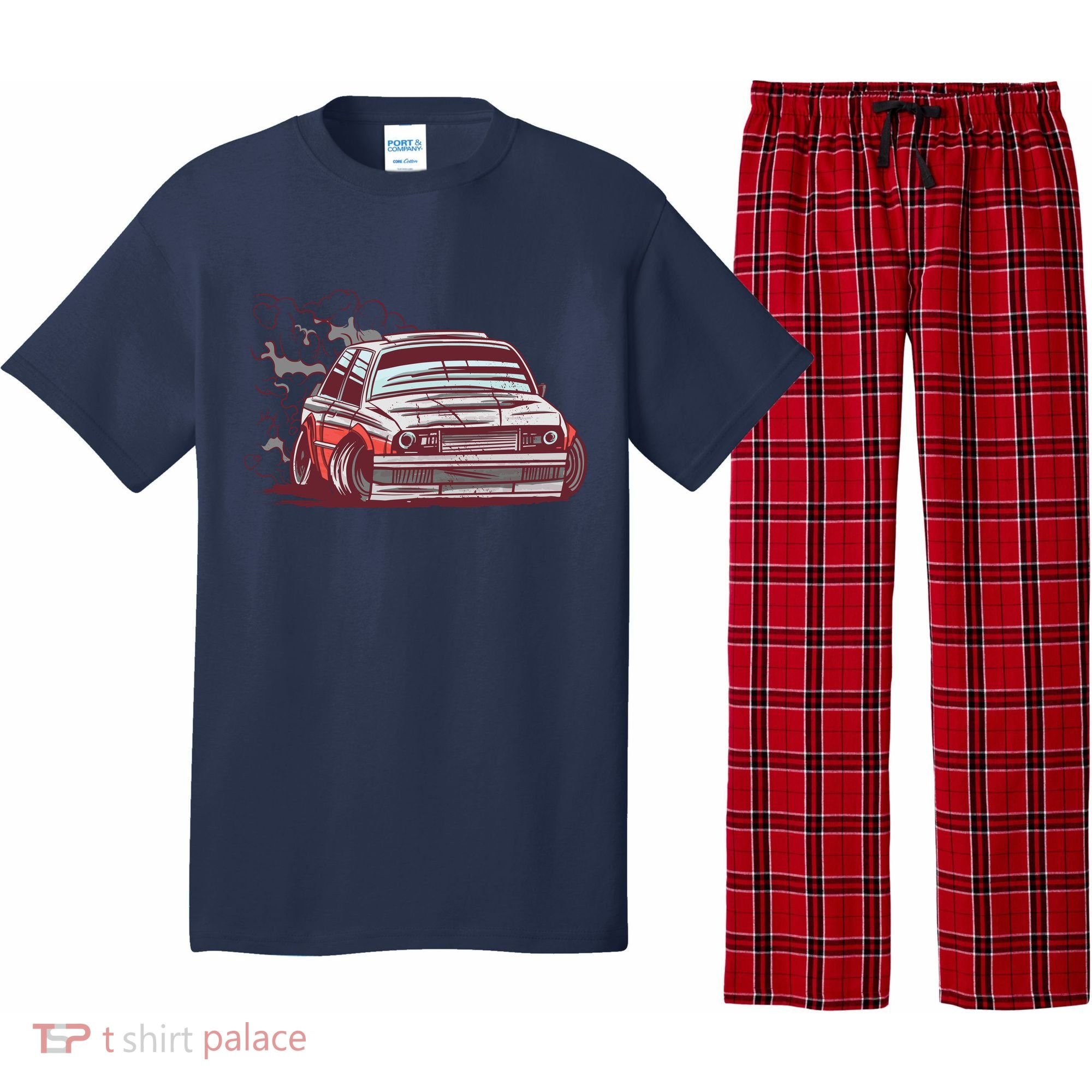 Car Motorsport Drifting Pajama Set
