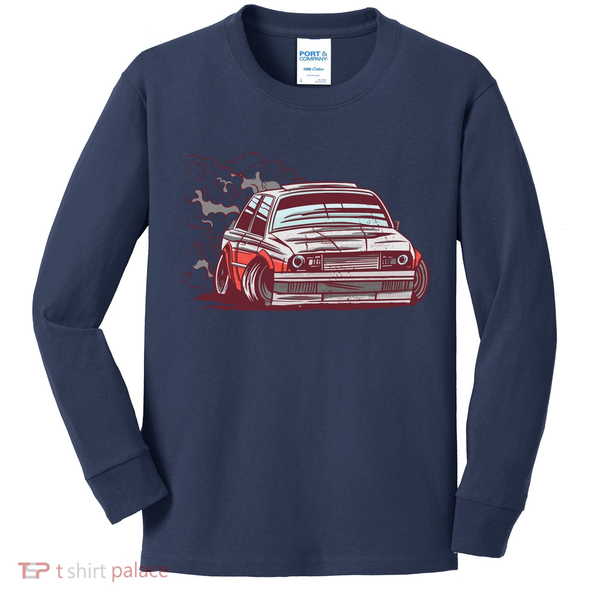 Car Motorsport Drifting Kids Long Sleeve Shirt