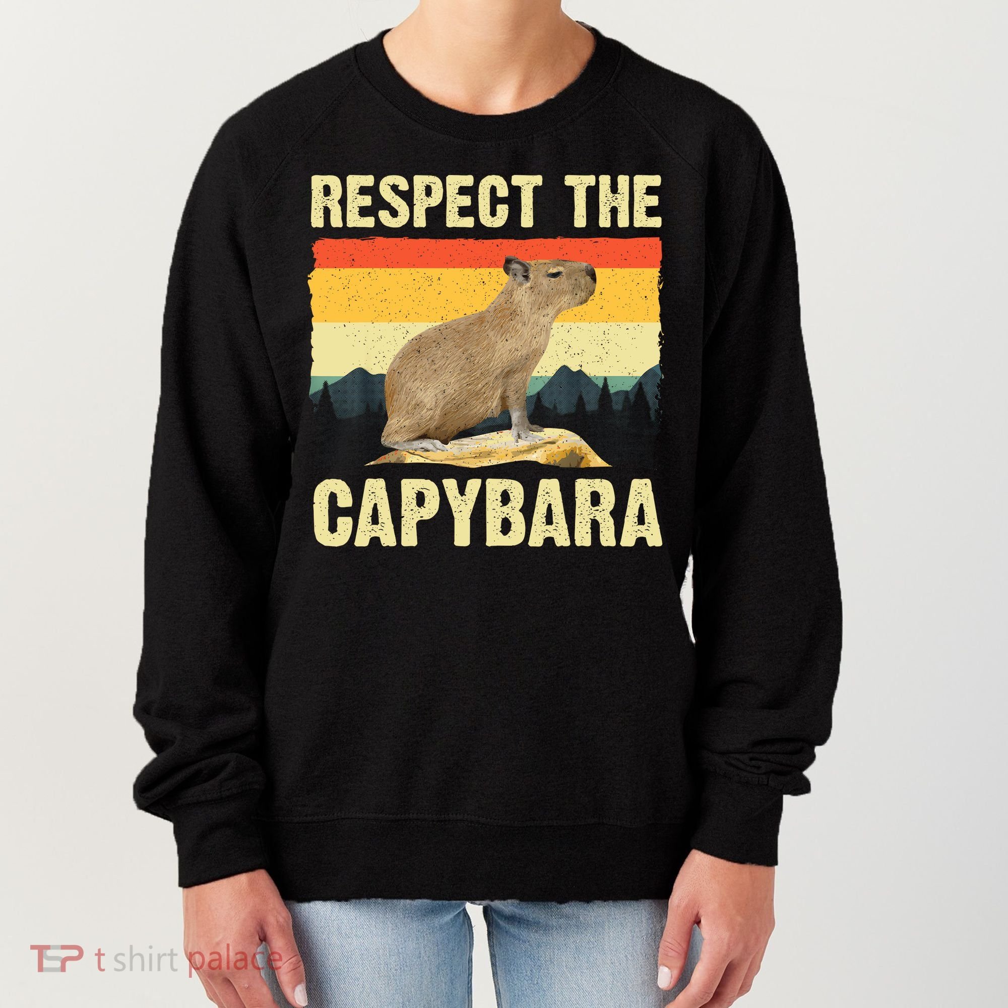 Capybara Art Rodent Animal Lover Capybara Women's Sweatshirt